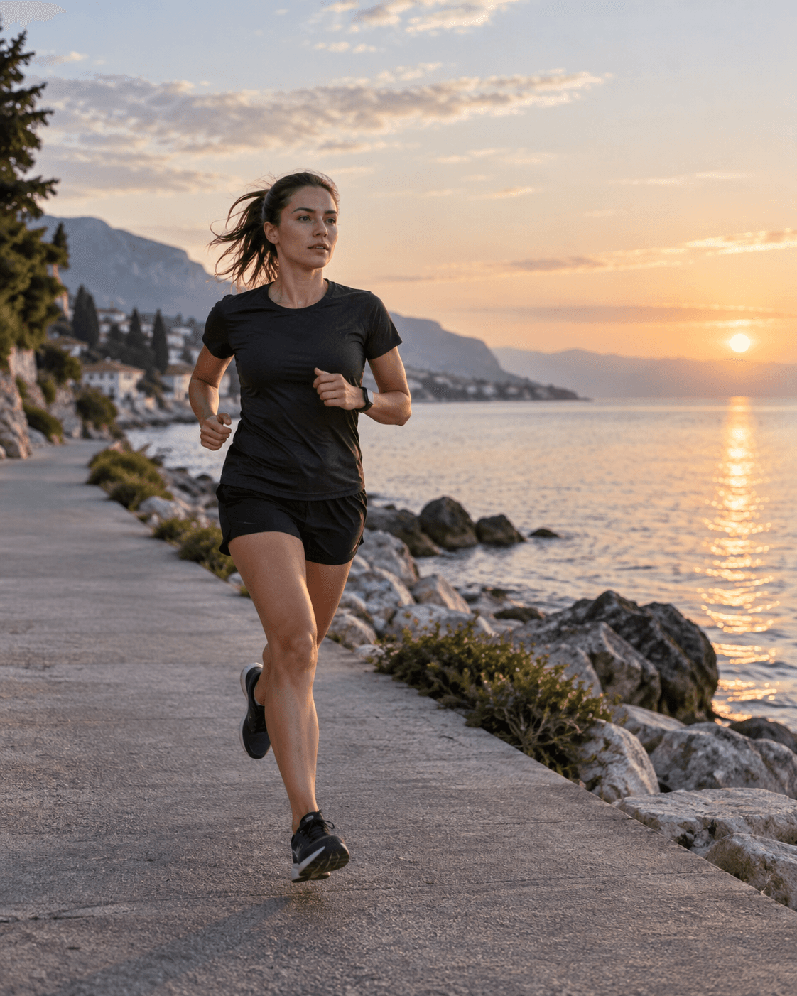 run endurance training at dawn